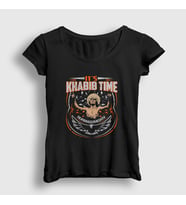 Presmono Kadın Siyah Time Ufc Khabib Nurmagomedov T-Shirt 312982tt