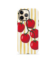 iPhone 12 Pro Max Vorian Çift Katmanlı Kılıf Tomato Market Stripe
