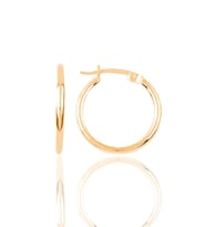 Gümüş rose 26 mm Şarnel Halka Küpe SGTL12289ROSE