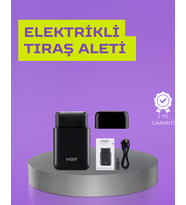 Kart Tasarımlı Şarjlı Tıraş Makinesi 2 Başlıklı Hassas Kesim