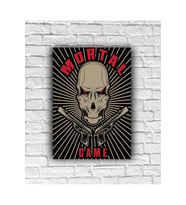 Mortal Game Poster Müzik Konsept Dekor Yazılı Tablo 3'lü set Tablo (19x28 cm)