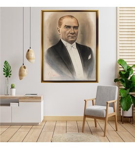 ÇERÇEVELİ ATATÜRK TABLO S484