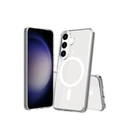 Northcity Samsung Galaxy S24 Kılıf Magneticsafe Şeffaf Silikon - Şeffaf