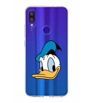 Xiaomi Redmi Note 7 Pro Uyumlu Kapak Donald Duck Tasarımlı Şeffaf Silikon Kılıf