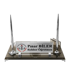 Kişiye Özel Tasarım Kristal İsimlik Öğretmen İsimlik Müdür Masa İsimliği Öğretmen Masa İsimliği