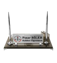 Kişiye Özel Tasarım Kristal İsimlik Öğretmen İsimlik Müdür Masa İsimliği Öğretmen Masa İsimliği
