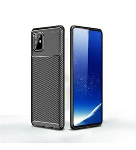 Samsung Galaxy A81 (Note 10 Lite) Uyumlu Kılıf Zore Negro Silikon Kapak (Kahverengi)