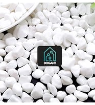 Anadolu Beyaz  Bahçe Saksı Peyzaj Taşı 4 Kg Dere Taşı Çakıl Taşı