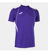 joma championship vii short sleeve t-shirt purple white (Mor)