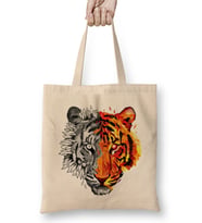 Geo Sketch Tiger Bez Çanta Uzun Saplı