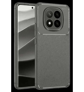 Redmi Note 14 Pro Plus Kılıf Auto Focus Karbon Kapak - Gri