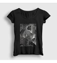 Presmono Kadın Siyah Motoko Ghost In The Shell T-Shirt 512363tt