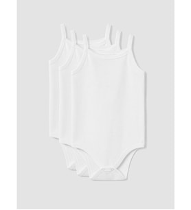 LCW baby Beyaz Kız Bebek Çıtçıtlı Body 3'lü