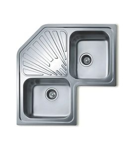 TEKA CLASSIC ANGULAR 2B Tezgah Üstü Paslanmaz Çelik Eviye 10118008