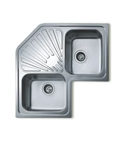 TEKA CLASSIC ANGULAR 2B Tezgah Üstü Paslanmaz Çelik Eviye 10118008