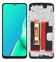 Oppo A5 2020 LCD Ekran Dokunmatik Çıtalı (Siyah)
