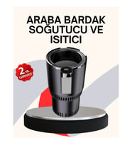 Mey İthalat® Araba Bardaklığı Isıtma Soğutma Ayarlı Çakmak Girişli Akıllı Model