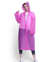 Hayal Sepeti Eva Unisex Yağmurluk çıtçıt düğmeli -  Pembe Renk