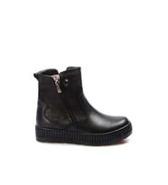 Fast Step Hakiki Deri Kürklü Unisex Çocuk Klasik Bot 769KXA125 (Siyah)