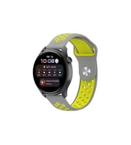 Watch 22mm Spor Delikli Kordon - Gri-yeşil