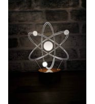 3 Boyutlu Atom Lamba Kimya Mühendislerine Hediye Gece Lambası