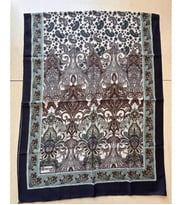 Polo Craft Soft Osmanlı Desen Şal 70 x 180 (Lacivert - Yeşil)