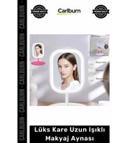 #Ayna Modern Ledli Dokunmatik Dekoratif Duvar Tipi Şık Boy Lüks Kare Uzun Işıklı Makyaj Aynası