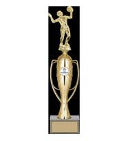 ODAK KUPA - Figürlü Kupalar - Voleybol Kadın Figürlü Kupalar FG-026 C - 40 cm