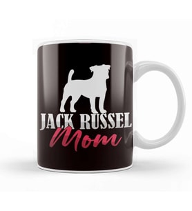 Jack Russel Terrier Mom Puppy Dogs Pet Animal Kupa Bardak Porselen