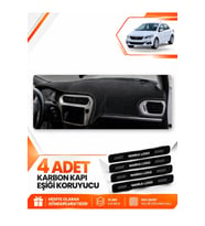 PEUGEOT 301 (2012-2022) Uyumlu Ön Torpido Koruma Kılıfı Halısı - Siyah