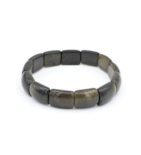 Rolex Model Hakiki Doğal Rainbow Obsidyen Taşı Bileklik