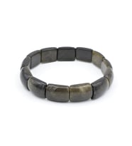 Rolex Model Hakiki Doğal Rainbow Obsidyen Taşı Bileklik