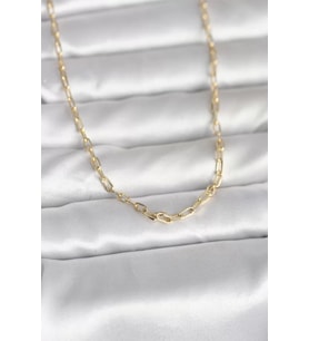 CM 14K Gold Renk Ataç Zincir Model 60 cm Kadın Kolye - TJ-BKO10979