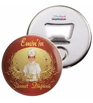 Sünnet Gold Kırmızı Otantik Parti Süsleri Açacaklı Magnet
