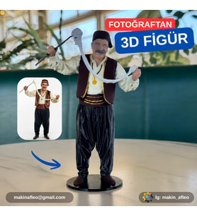 MakinaFleo Kişiye Özel 3D Meslek Figürü (15 cm)
