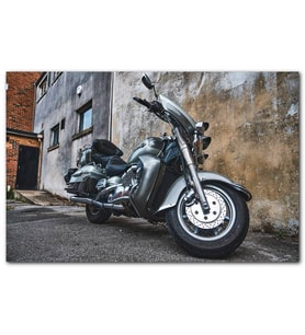 Cakatablo  Eski Binalar ve Harley Davidson MDF Tablo
