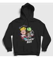 Presmono Unisex Siyah Freakin No Gary Final Space Kapüşonlu Sweatshirt 435033tt