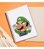 Süper Mario Luigi Tasarımlı Defter
