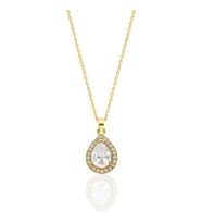 Su damlası kolye  (Gold)