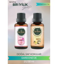 Gül + Vanilya ( Oda Kokusu Aroma Terapi Buhurdanlık / Difüzör Yağı ) Set 2 Adet x 30 ML