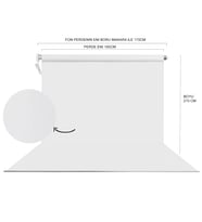 160X270CM BEYAZ FON PERDESİ SETİ