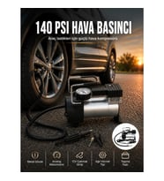 Mey İthalat® Ağır Hizmet Tipi Oto Kompresör 140 PSI Manometreli