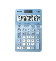 Casio JS-40B-BU Mavi Profesyonel 14 Hane Masa Üstü Hesap Makinesi