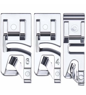 Aile Dikiş Makinası Alçak Tutuculu Kıvırma Ayak Seti 2mm 4mm 6mm
