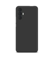 Tecno Spark 8 Pro Kılıf Kamera Korumalı Silikon Rubber Arka Kapak (Siyah)