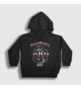 Presmono Unisex Çocuk Siyah Strike First Wwe Güreş Randy Orton Kapüşonlu Sweatshirt 551637tt