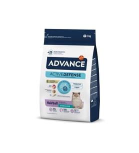 Advance Sterilized Hairball Hindili Kısır Kedi Maması 3 Kg