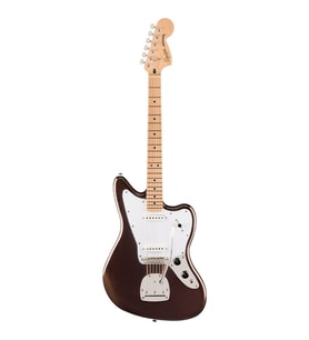 SQUIER 0378402594 Affinity Jaguar Elektro Gitar Akçaağaç Klavye, Mystic Metallic Brown, İnce ve Hafif Gövde, H/S Manyetik Dizilimi, Modern Çalım Kolaylığı