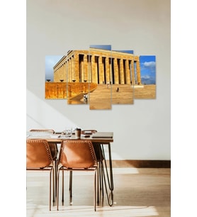 Anıtkabir 5 Parçalı Mdf Tablo