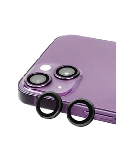 Newface Apple iPhone 15 Raze Metal Kamera Lens - Siyah
